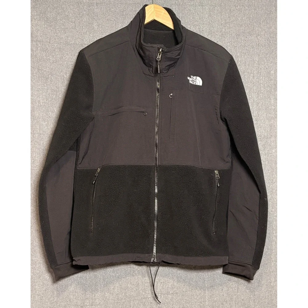The North Face Denali Fleece Jacket Mens Medium Black Full Zip Coat